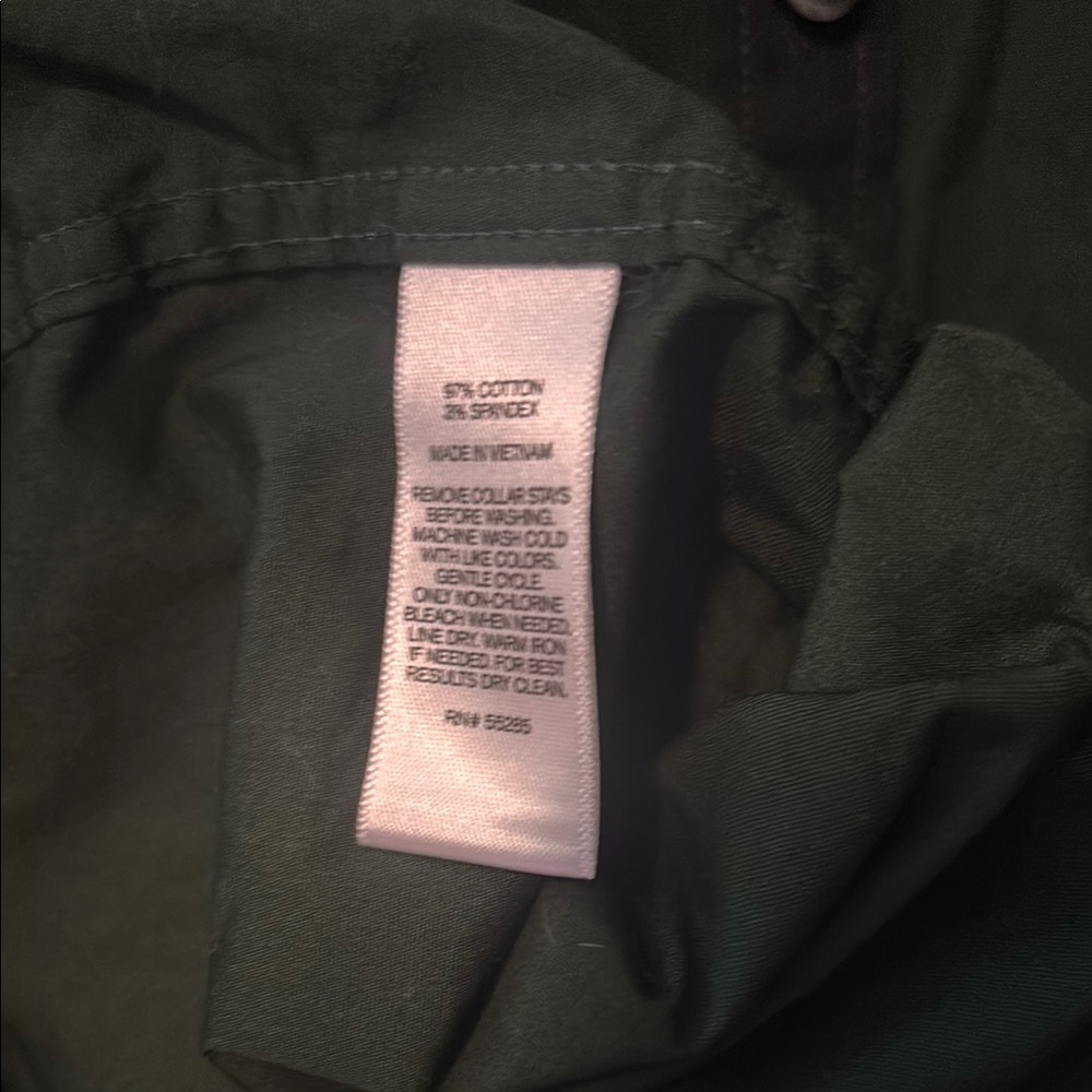 Express 1MX Green Fitted Dress Shirt Size Large SALE - Picture 4 of 5